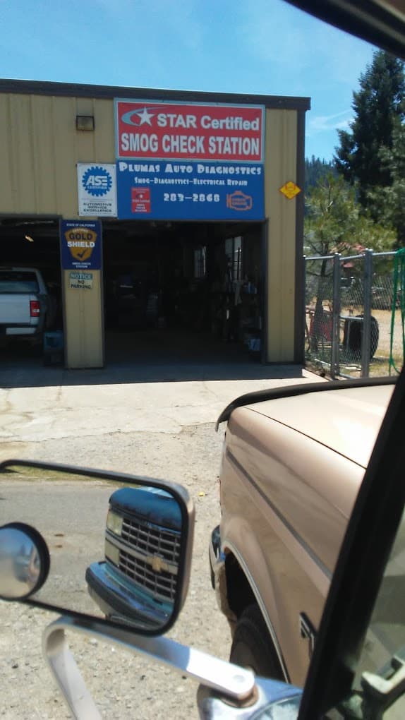 Branding banner for Plumas Automotive Diagnostics
