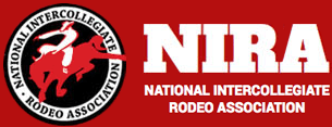 Branding banner for National Intercollegiate Rodeo Association