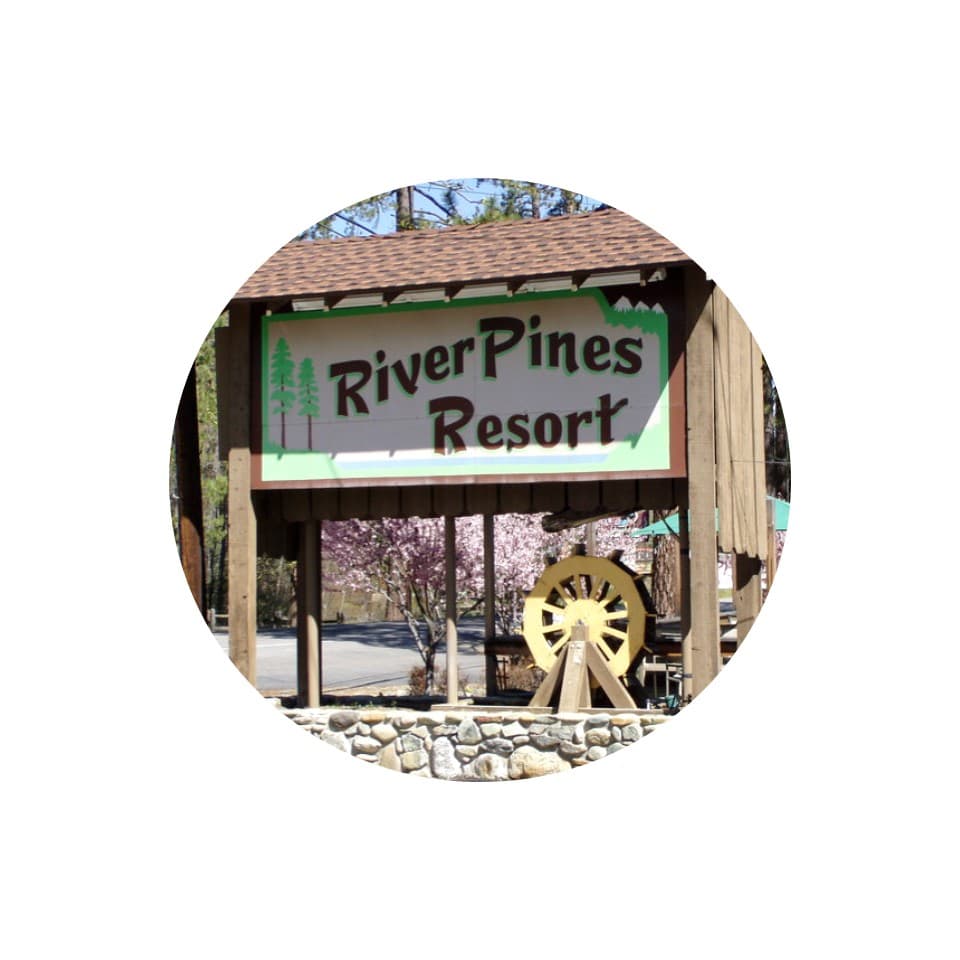 Branding banner for River Pines Resort