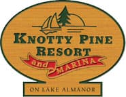 Branding banner for Knotty Pine Resort and Marina