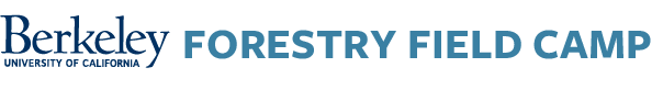 Branding banner for University of California, Forestry Field Camp